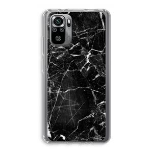 CaseCompany Zwart Marmer 2: Xiaomi Redmi Note 10S Transparant Hoesje