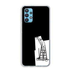 CaseCompany Musketon Painter: Samsung Galaxy A32 4G Transparant Hoesje