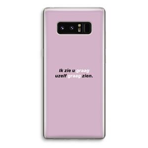 CaseCompany uzelf graag zien: Samsung Galaxy Note 8 Transparant Hoesje