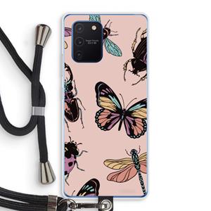 CaseCompany Tiny Bugs: Samsung Galaxy Note 10 Lite Transparant Hoesje met koord