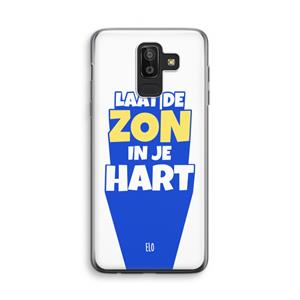 CaseCompany Laat de zon in je hart: Samsung Galaxy J8 (2018) Transparant Hoesje
