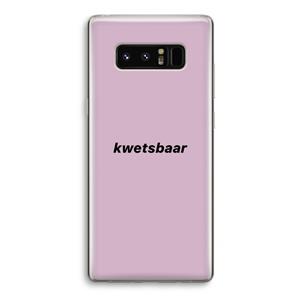 CaseCompany kwetsbaar: Samsung Galaxy Note 8 Transparant Hoesje