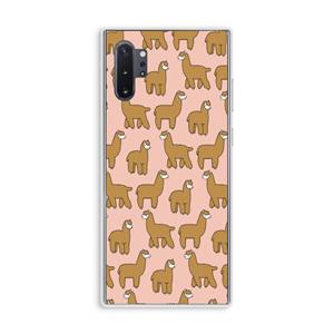 CaseCompany Alpacas: Samsung Galaxy Note 10 Plus Transparant Hoesje