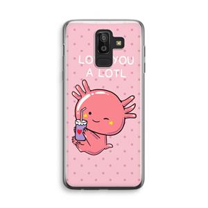 CaseCompany Love You A Lotl: Samsung Galaxy J8 (2018) Transparant Hoesje