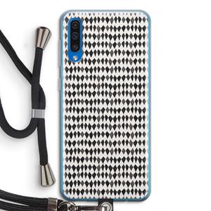 CaseCompany Crazy shapes: Samsung Galaxy A50 Transparant Hoesje met koord