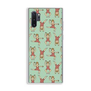 CaseCompany Gymboys: Samsung Galaxy Note 10 Plus Transparant Hoesje