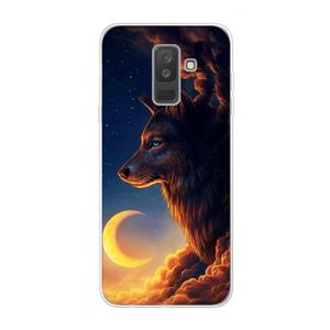 CaseCompany Night Guardian: Samsung Galaxy A6 Plus (2018) Transparant Hoesje