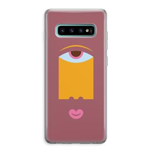 CaseCompany Mono V: Samsung Galaxy S10 Plus Transparant Hoesje