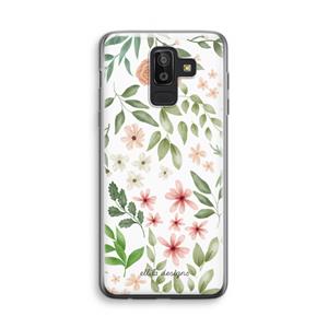 CaseCompany Botanical sweet flower heaven: Samsung Galaxy J8 (2018) Transparant Hoesje