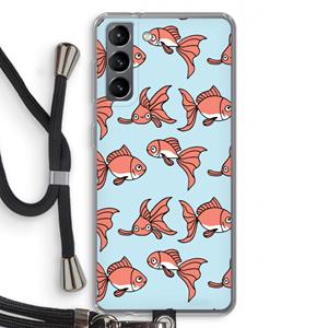 CaseCompany Blub: Samsung Galaxy S21 Transparant Hoesje met koord