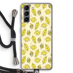 CaseCompany Herfst: Samsung Galaxy S21 Transparant Hoesje met koord