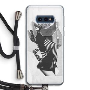 CaseCompany House: Samsung Galaxy S10e Transparant Hoesje met koord