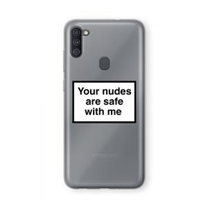 CaseCompany Safe with me: Samsung Galaxy A11 Transparant Hoesje