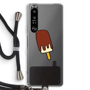 CaseCompany Frisco: Sony Xperia 1 III Transparant Hoesje met koord