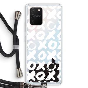 CaseCompany XOXO: Samsung Galaxy S10 Lite Transparant Hoesje met koord