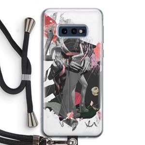 CaseCompany Dissimulation du réel: Samsung Galaxy S10e Transparant Hoesje met koord