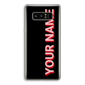 CaseCompany Namecase: Samsung Galaxy Note 8 Transparant Hoesje