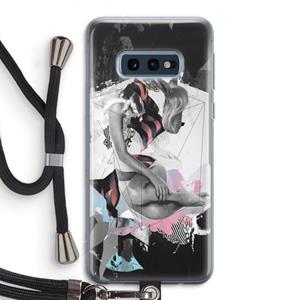 CaseCompany Camouflage de sommeil: Samsung Galaxy S10e Transparant Hoesje met koord