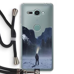 CaseCompany Wanderlust: Sony Xperia XZ2 Compact Transparant Hoesje met koord