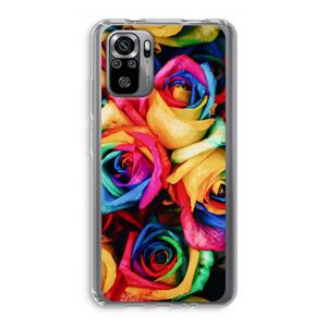 CaseCompany Neon bloemen: Xiaomi Redmi Note 10S Transparant Hoesje