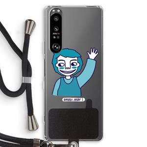 CaseCompany Zwaai: Sony Xperia 1 III Transparant Hoesje met koord