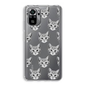 CaseCompany Kitten: Xiaomi Redmi Note 10S Transparant Hoesje