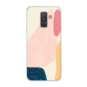 CaseCompany Saturday Flow: Samsung Galaxy A6 Plus (2018) Transparant Hoesje