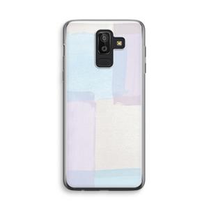 CaseCompany Square pastel: Samsung Galaxy J8 (2018) Transparant Hoesje