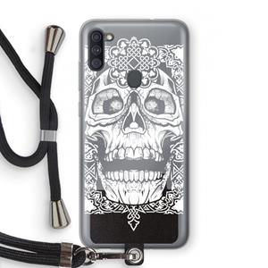 CaseCompany Seek & Destroy: Samsung Galaxy A11 Transparant Hoesje met koord