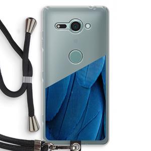 CaseCompany Pauw: Sony Xperia XZ2 Compact Transparant Hoesje met koord