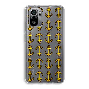 CaseCompany Musketon Anchor: Xiaomi Redmi Note 10S Transparant Hoesje