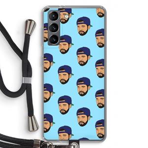 CaseCompany Drake Away: Samsung Galaxy S21 Transparant Hoesje met koord