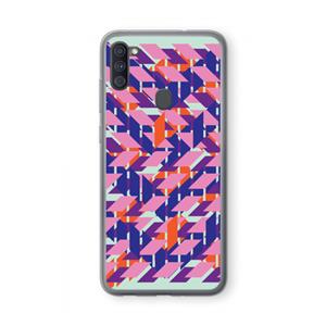 CaseCompany Skew Blush 3: Samsung Galaxy A11 Transparant Hoesje