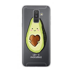 CaseCompany Avocuddle: Samsung Galaxy A6 Plus (2018) Transparant Hoesje