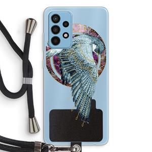 CaseCompany Golden Falcon: Samsung Galaxy A52 Transparant Hoesje met koord