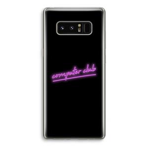 CaseCompany Vice Black: Samsung Galaxy Note 8 Transparant Hoesje