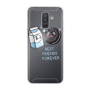 CaseCompany Best Friend Forever: Samsung Galaxy A6 Plus (2018) Transparant Hoesje