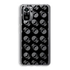 CaseCompany Musketon Skulls: Xiaomi Redmi Note 10S Transparant Hoesje