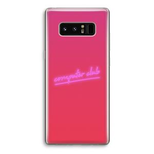CaseCompany Vice Glow: Samsung Galaxy Note 8 Transparant Hoesje