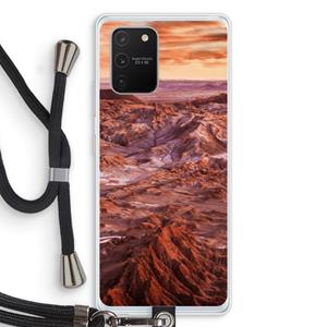 CaseCompany Mars: Samsung Galaxy S10 Lite Transparant Hoesje met koord
