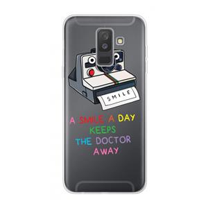 CaseCompany Smile: Samsung Galaxy A6 Plus (2018) Transparant Hoesje