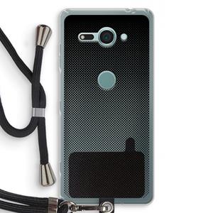 CaseCompany Musketon Halftone: Sony Xperia XZ2 Compact Transparant Hoesje met koord