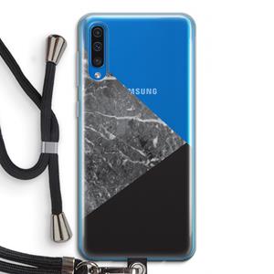 CaseCompany Combinatie marmer: Samsung Galaxy A50 Transparant Hoesje met koord
