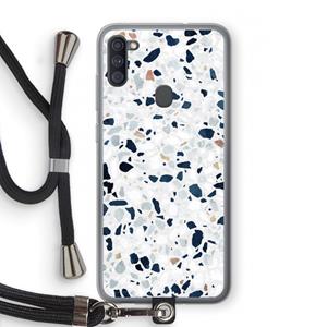 CaseCompany Terrazzo N°1: Samsung Galaxy A11 Transparant Hoesje met koord