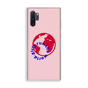 CaseCompany Run The World: Samsung Galaxy Note 10 Plus Transparant Hoesje