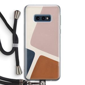 CaseCompany Geo #2: Samsung Galaxy S10e Transparant Hoesje met koord