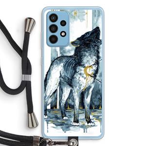 CaseCompany Bleeding Soul: Samsung Galaxy A52 Transparant Hoesje met koord
