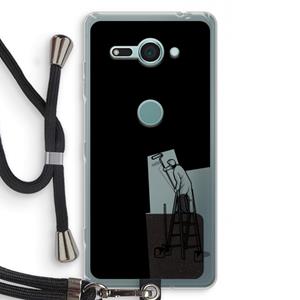 CaseCompany Musketon Painter: Sony Xperia XZ2 Compact Transparant Hoesje met koord