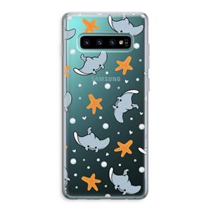 CaseCompany Manta: Samsung Galaxy S10 Plus Transparant Hoesje