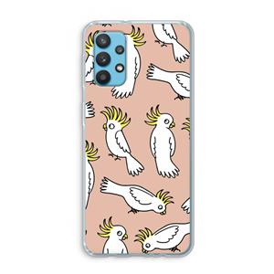 CaseCompany Papegaai: Samsung Galaxy A32 4G Transparant Hoesje